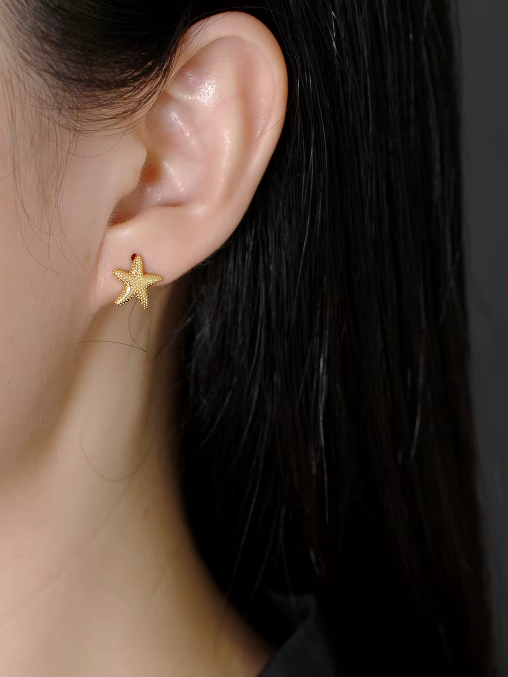 Wholesale Fashion Jewelry Summer Earrings 925 Sterling Silver Sea Star Starfish Earrings for Women Custom Beach Stud Earrings