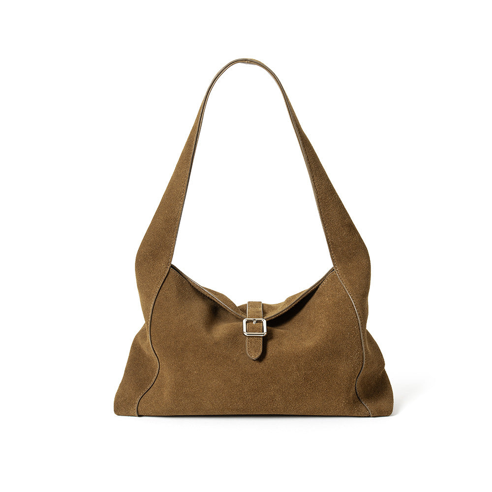 Frosted Cowhide Large Capacity Women’s Tote Bag