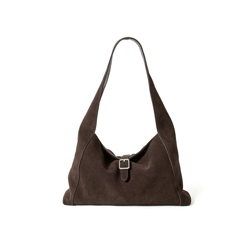 Frosted Cowhide Large Capacity Women’s Tote Bag
