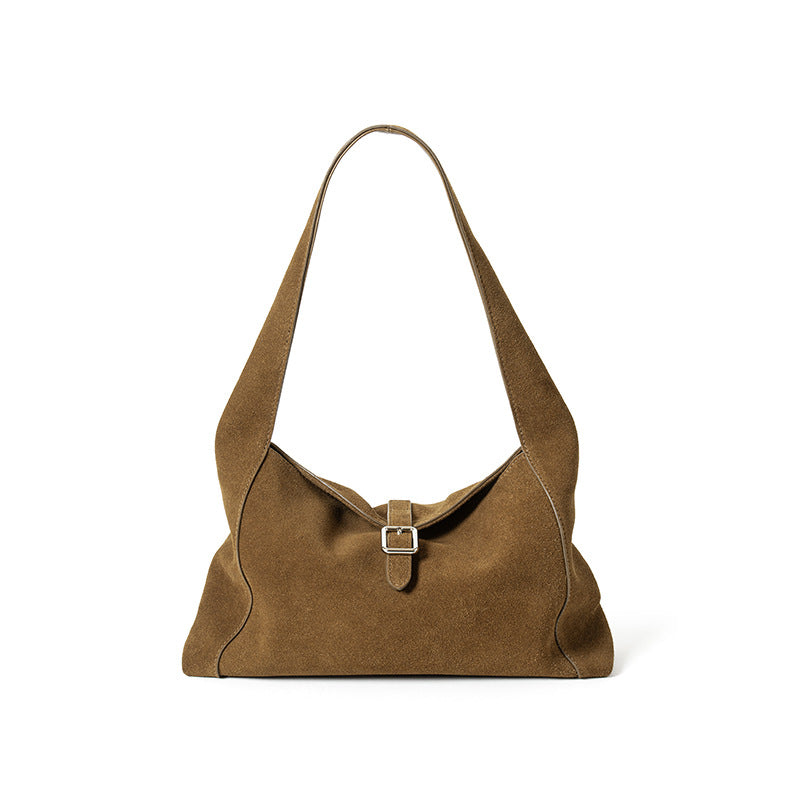 Frosted Cowhide Large Capacity Women’s Tote Bag