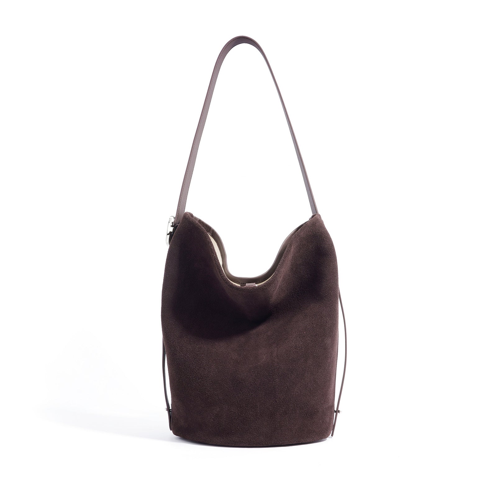 Exquisite Frosted Cowhide Women’s Bucket Bag