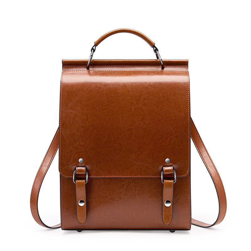 British Academy Style Women’s Leather Backpack