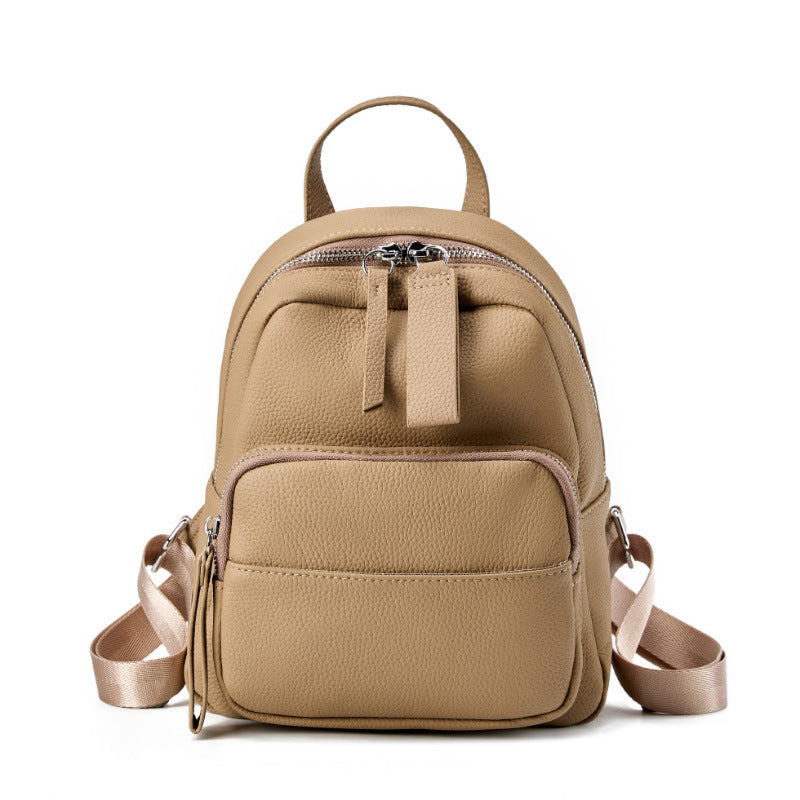 Genuine Leather Large Capacity Women’s Backpack