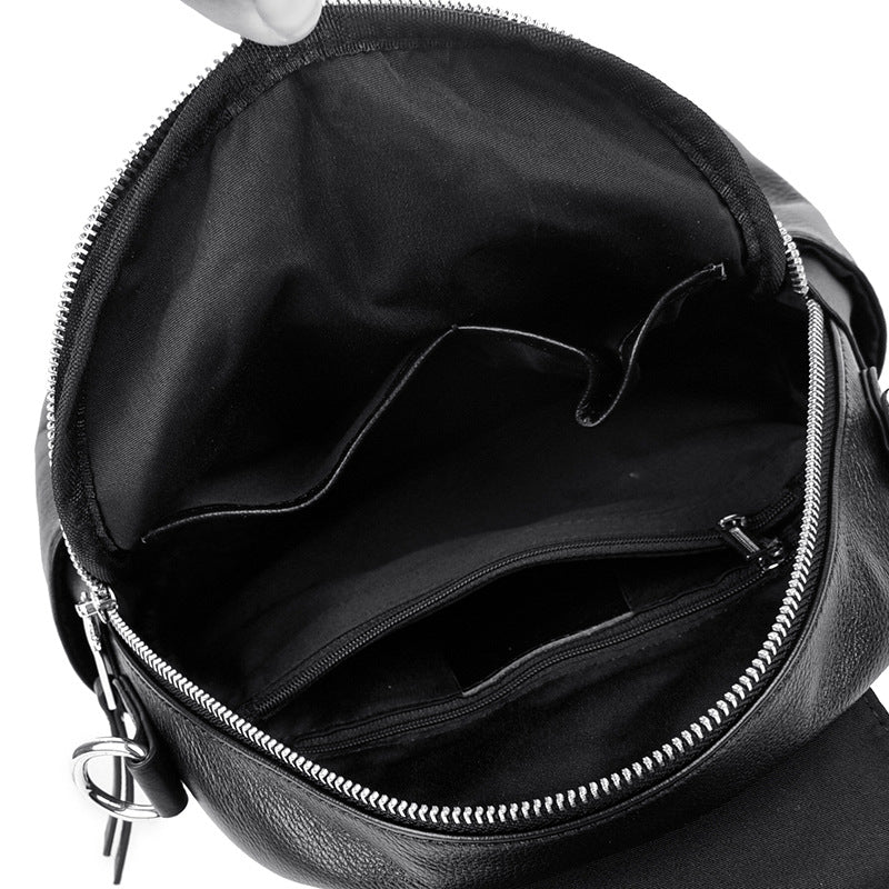 Korean Style Cowhide Anti Theft Women’s Backpack