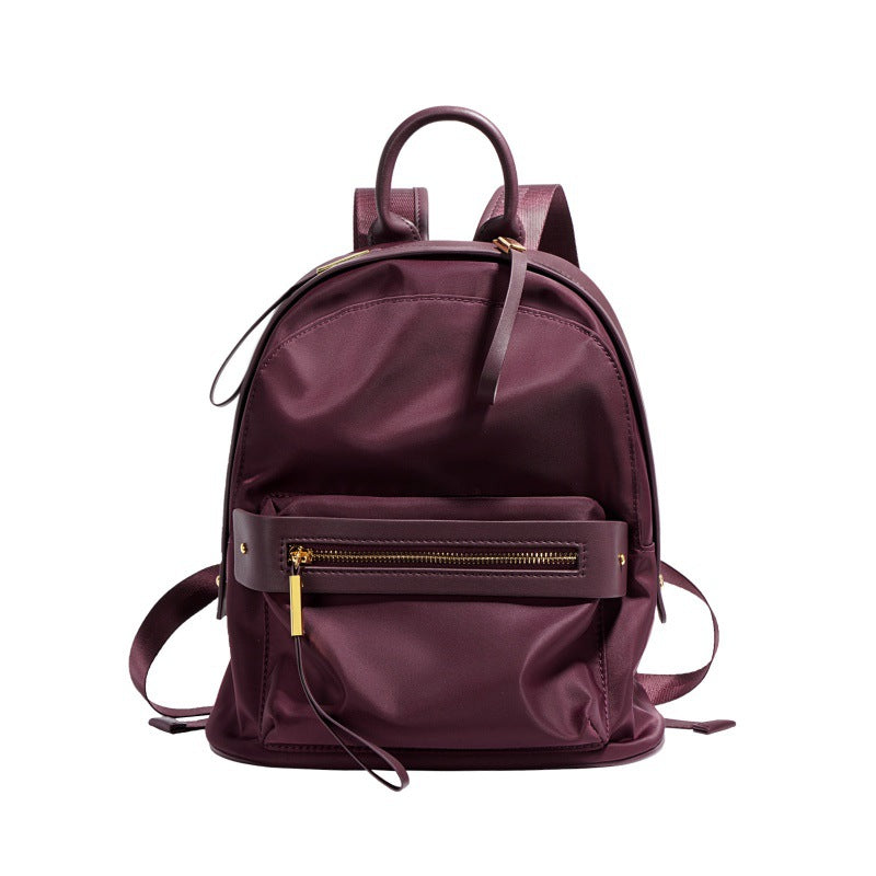 Cowhide Nylon Casual Women’s Backpack