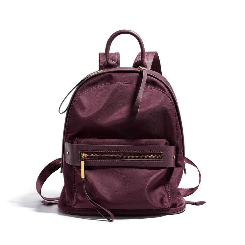 Cowhide Nylon Casual Women’s Backpack