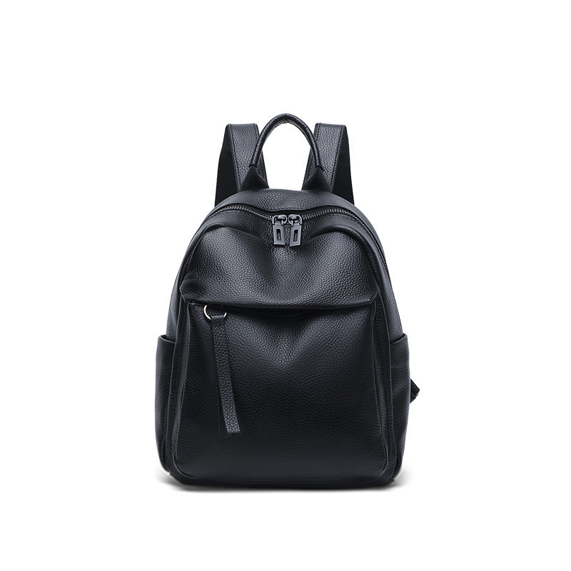 Genuine Leather Multi Pocket Women’s Backpack