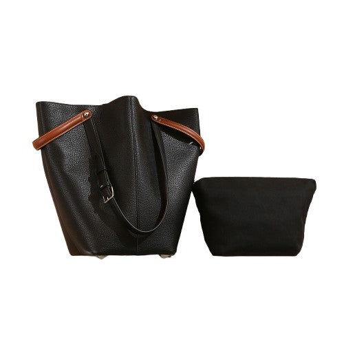 Large Capacity Cowhide Women’s Bucket Tote Bag