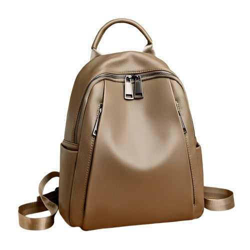 Trendy Cowhide Large Capacity Women’s Backpack