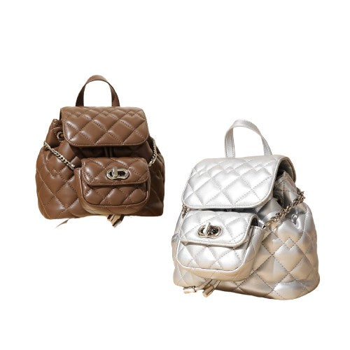 High-End Rhombic Women’s Travel Backpack