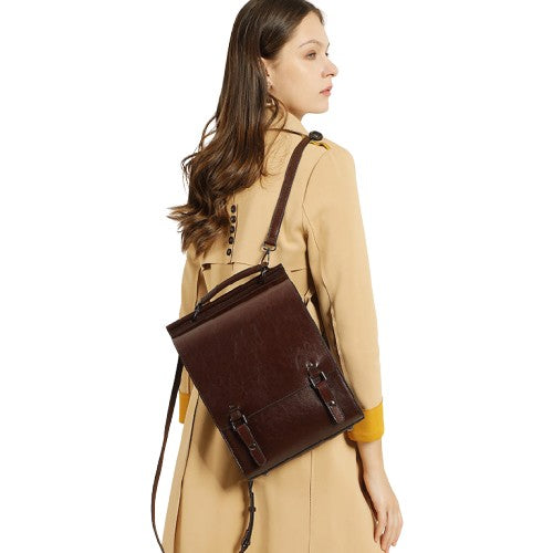 British Academy Style Women’s Leather Backpack