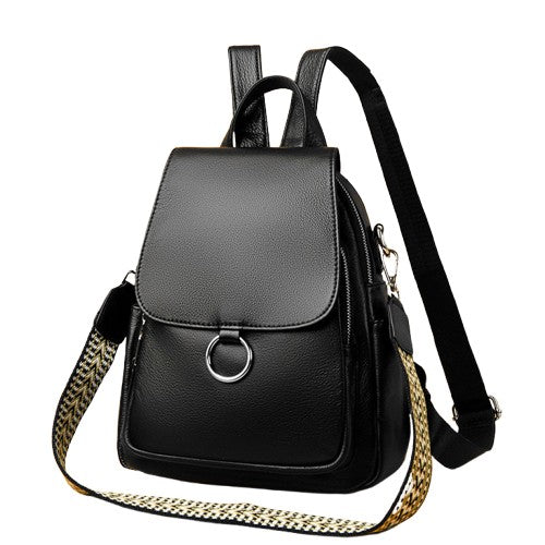Korean Style Cowhide Anti Theft Women’s Backpack