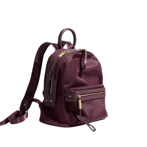 Cowhide Nylon Casual Women’s Backpack
