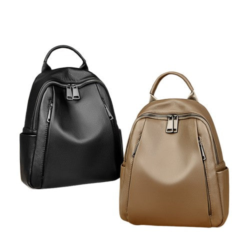 Trendy Cowhide Large Capacity Women’s Backpack