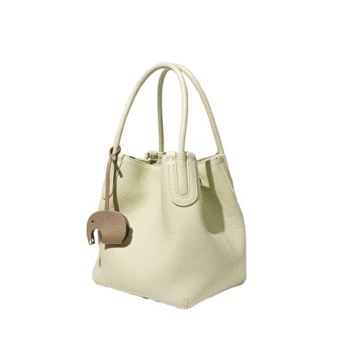 Textured Cowhide Women’s Bucket Messenger Bag