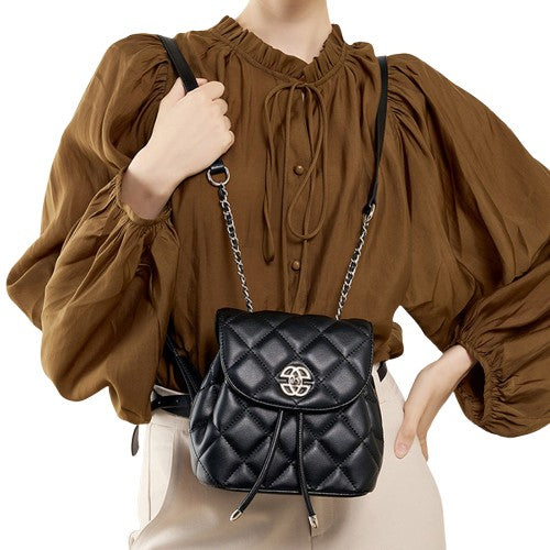 Korean Style Large Capacity Women’s Leather Backpack