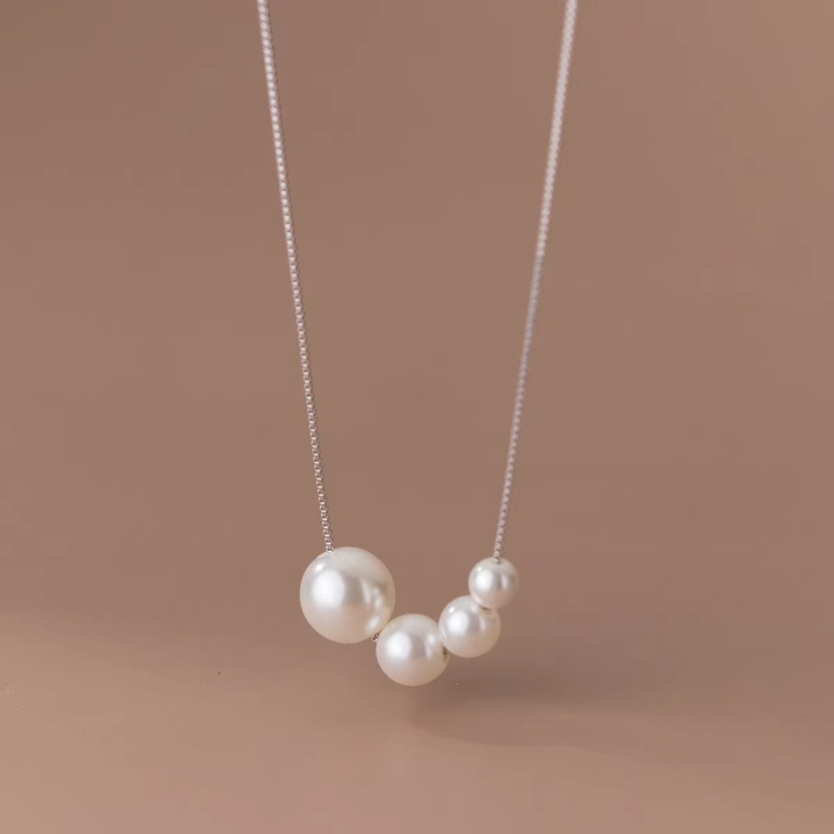 Wholesale Fashion Jewelry 925 Sterling Silver Necklace Pearl Necklace Gold Plated Pearl Pendant Necklaces Women