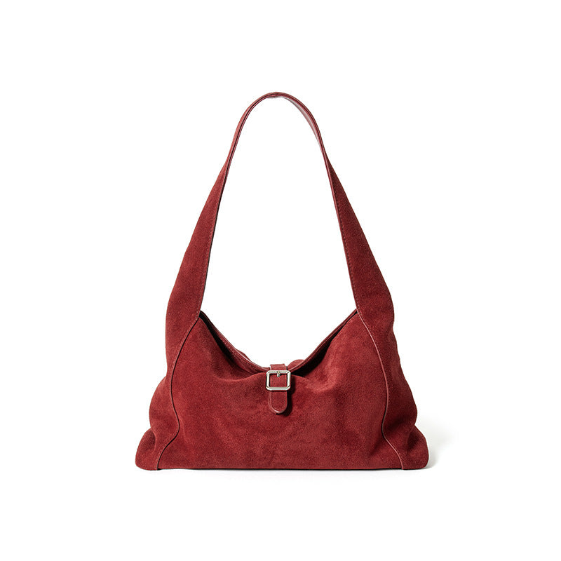 Frosted Cowhide Large Capacity Women’s Tote Bag