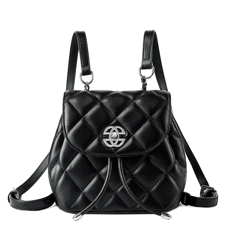 Korean Style Large Capacity Women’s Leather Backpack