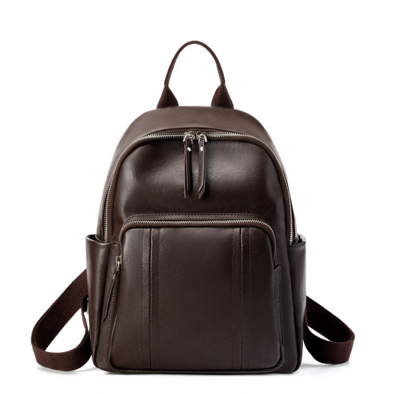 Vegetable Tanned Cowhide Large Capacity Women’s Backpack