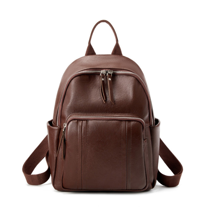 Vegetable Tanned Cowhide Large Capacity Women’s Backpack