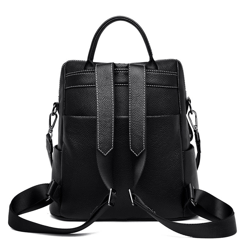 Genuine Leather Trendy Women’s Backpack