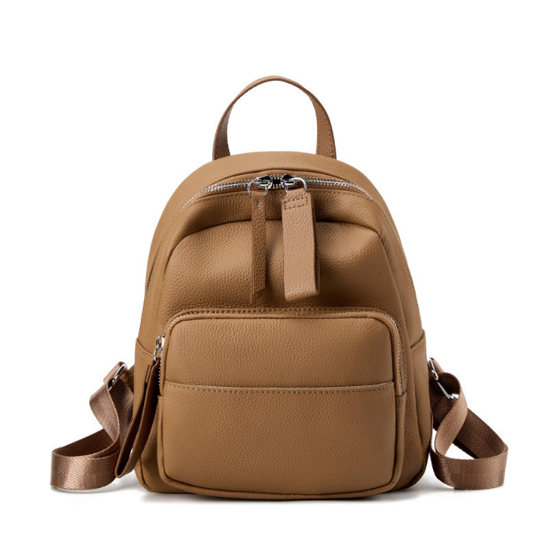 Genuine Leather Large Capacity Women’s Backpack