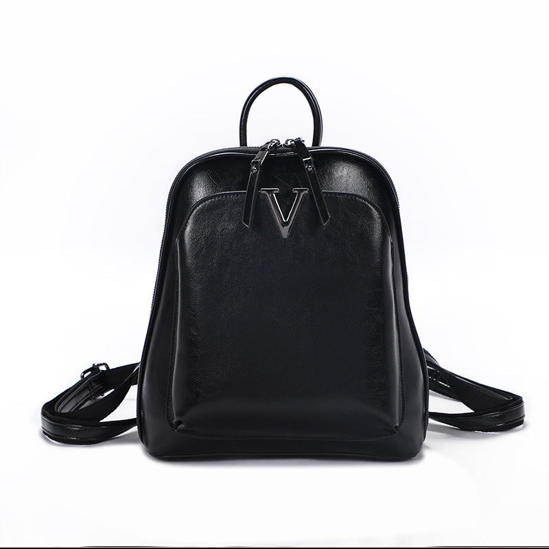 Genuine Leather Multifunctional Women’s Backpack