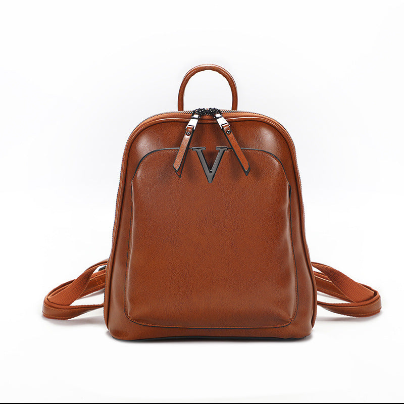 Genuine Leather Multifunctional Women’s Backpack