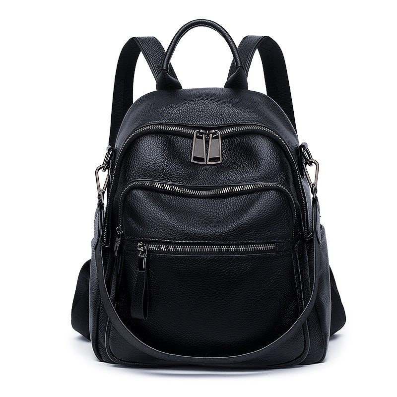 Genuine Leather Soft Fashion Backpack