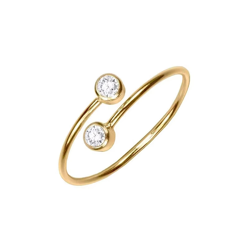2024 NEW 925 Sterling Silver Anillos Gold Rings for Women Luxury Fine Jewelry Wedding Rings Bijoux