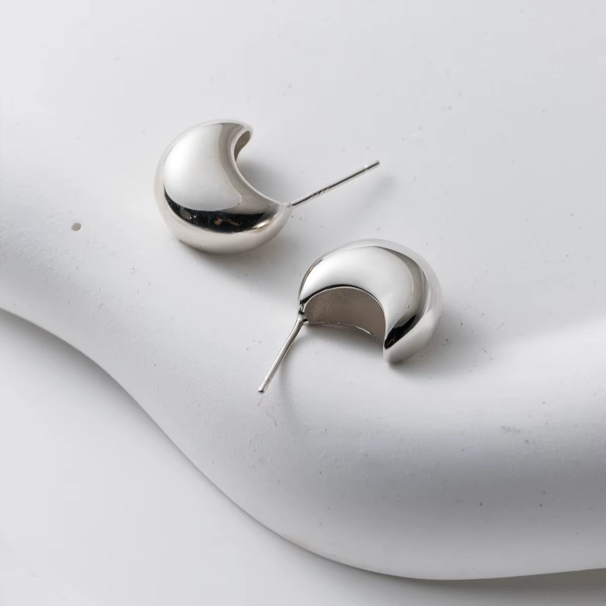Wholesale Earring Jewelry S925 Silver Stud Earrings Women Gold Plated Sterling Silver Big Stud Earrings Women