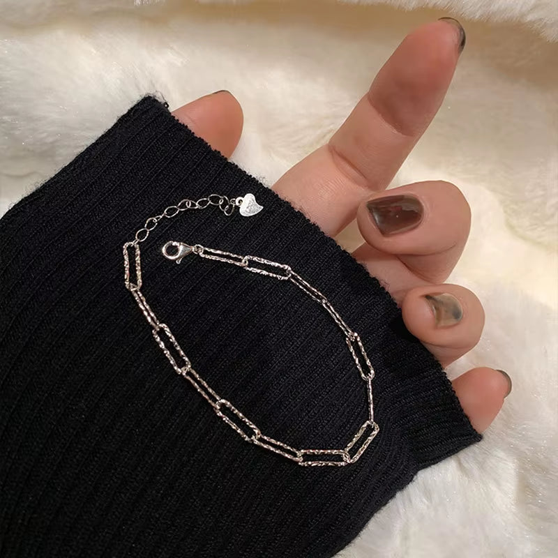 Wholesale 925 Silver Bracelet Women 925 Sterling Silver Luxury 18K Gold Plated Chain Bracelet Zircon Bracelet Jewelry Women
