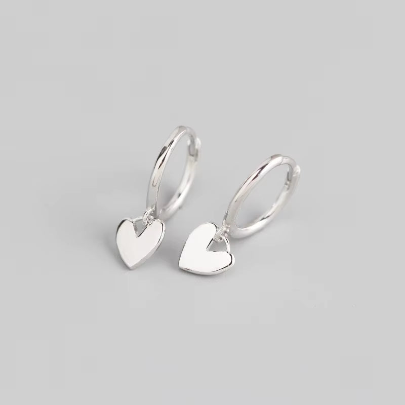 2022 NEW Fashion Earring Charms 925 Sterling Silver Hoop Custom Gold Plated Heart Earrings Wedding Luxury Jewelry Women
