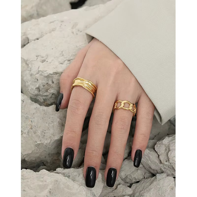 Wholesale 925 Silver Rings Jewelry Women 925 Sterling Silver Colorful Diamond Rings Minority Design Adjustable Ring Women