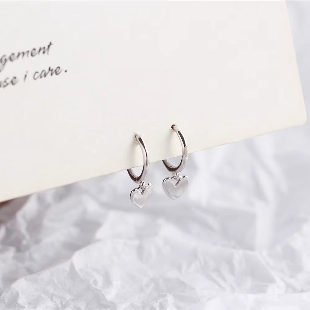 2022 NEW Fashion Earring Charms 925 Sterling Silver Hoop Custom Gold Plated Heart Earrings Wedding Luxury Jewelry Women