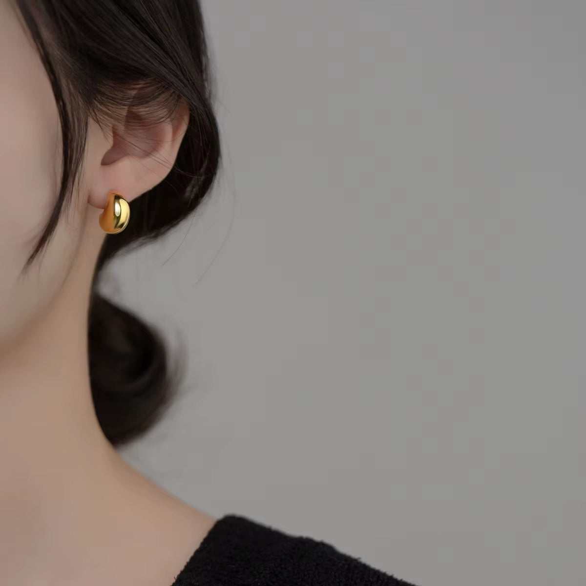 Wholesale Earring Jewelry S925 Silver Stud Earrings Women Gold Plated Sterling Silver Big Stud Earrings Women