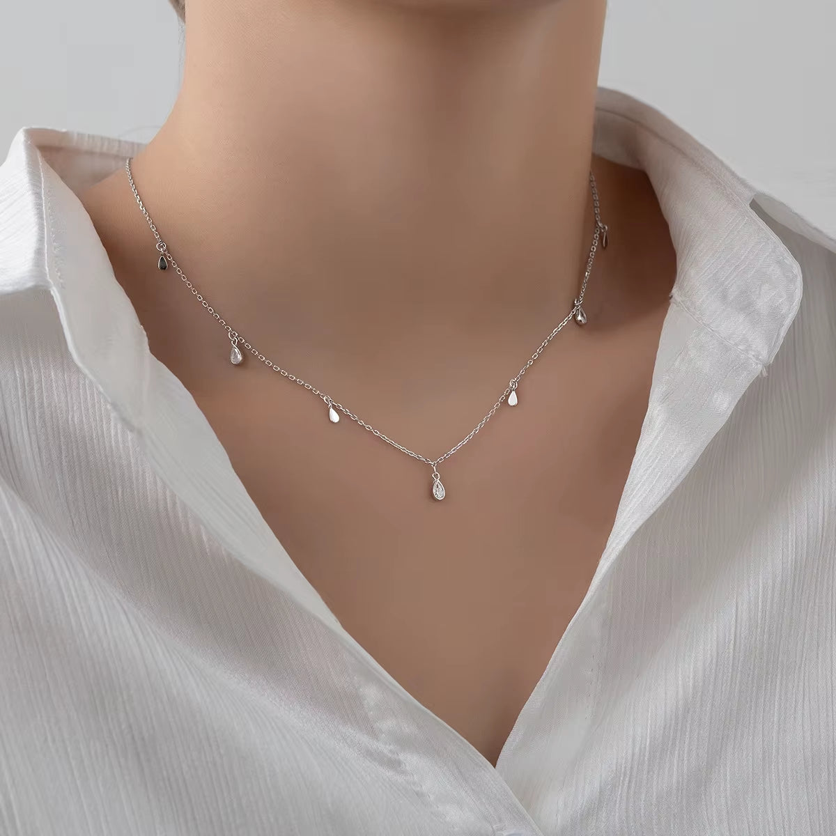 Geometric Charm Necklace (Gold Plated)