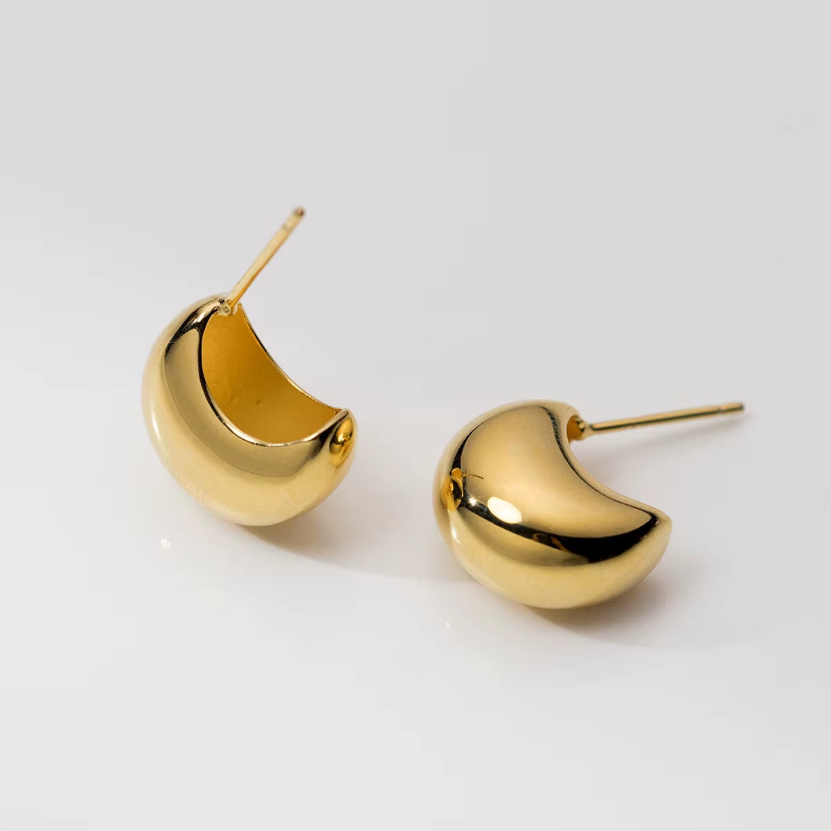Wholesale Earring Jewelry S925 Silver Stud Earrings Women Gold Plated Sterling Silver Big Stud Earrings Women