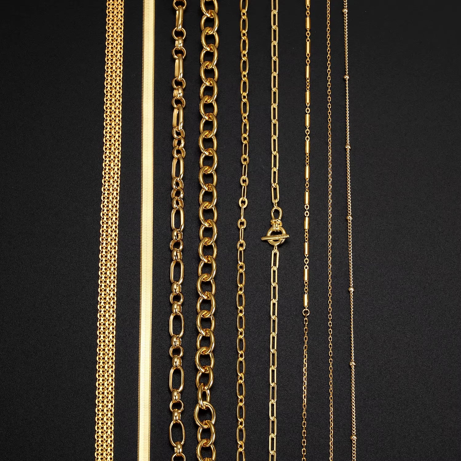Wholesale 925 Silver Necklace Men and Women 925 Sterling Silver Basic Chain Necklace 18K Gold Plated Versatile Chain Necklaces