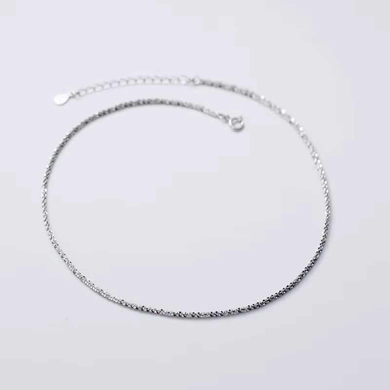 INS Hot Style 925 Sterling Silver Moon Shell Necklace for Women 18K Gold Plated Sterling Silver Necklace Chain Jewelry Sets