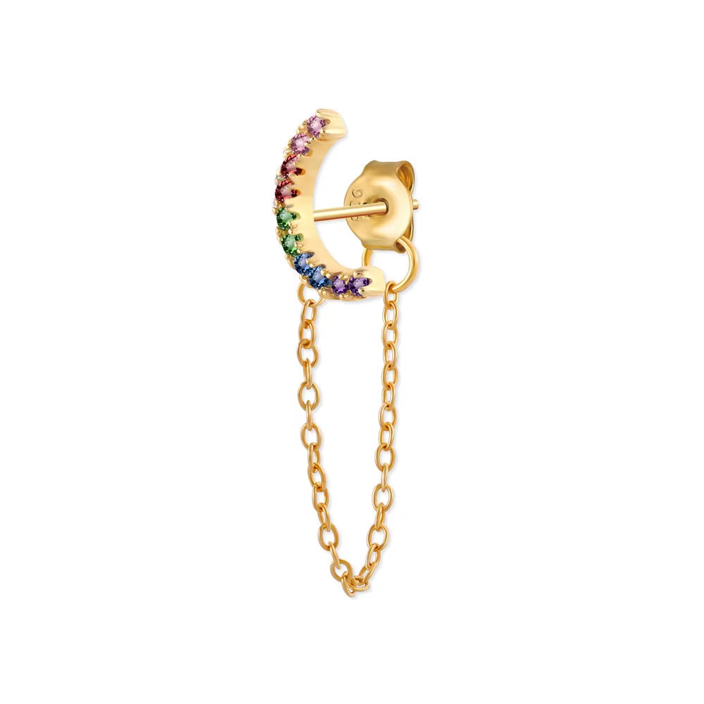 Korean Fashion Jewelry 925 Sterling Silver Long Tassel Earrings Set Snake Sun Flower Star Shape Gold Chain Stud Earrings Women
