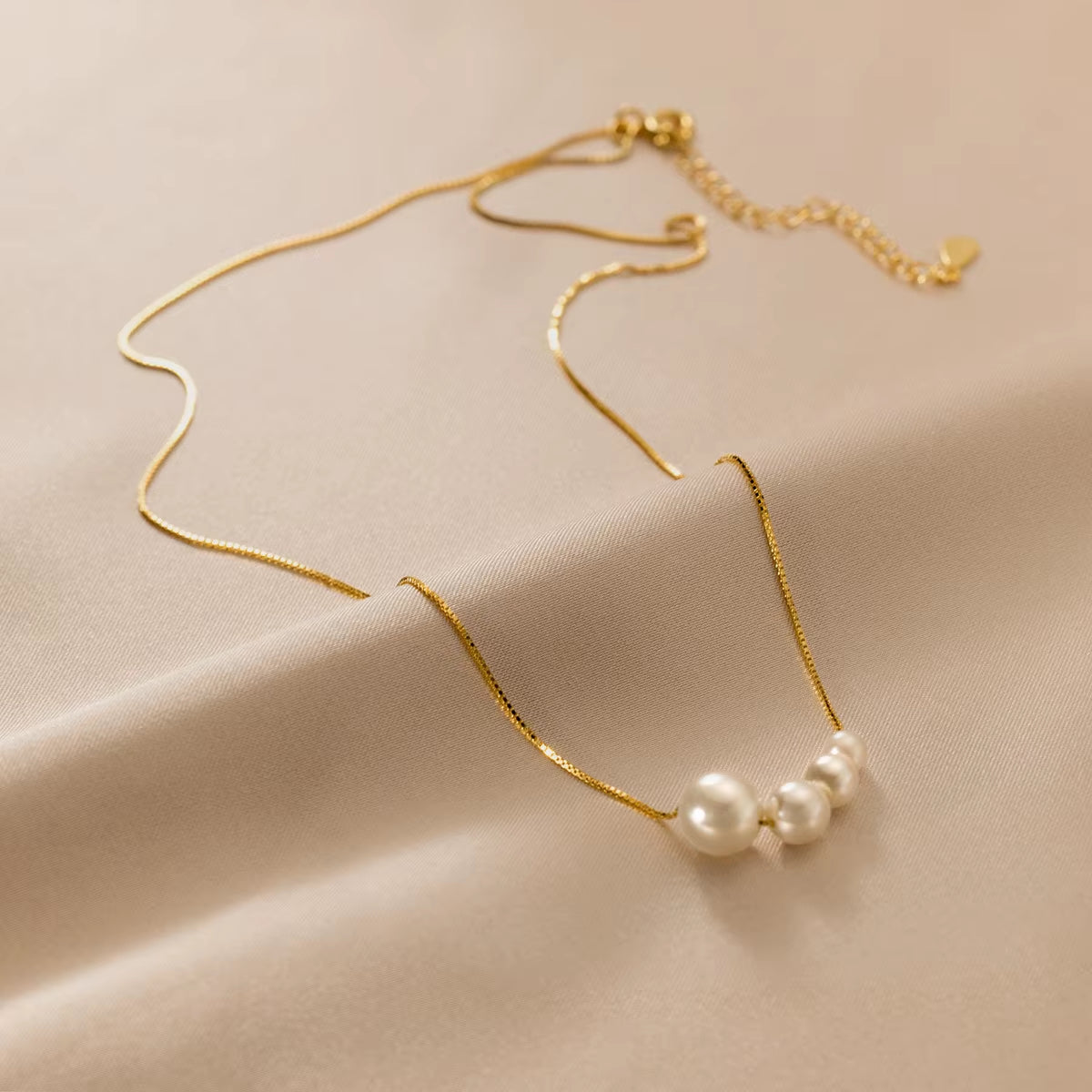 Wholesale Fashion Jewelry 925 Sterling Silver Necklace Pearl Necklace Gold Plated Pearl Pendant Necklaces Women