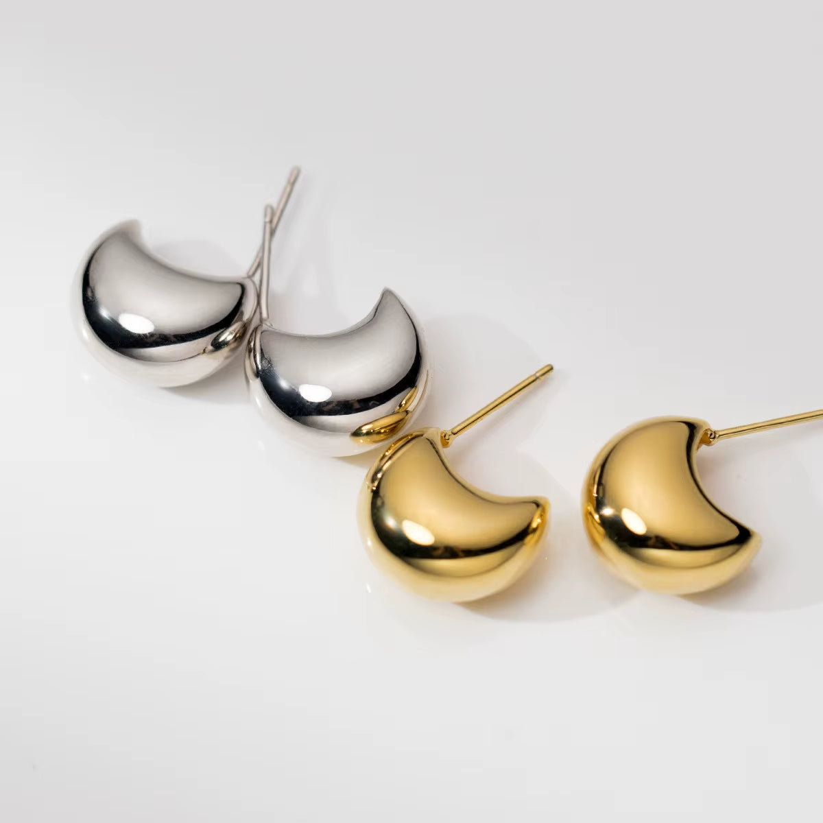 Wholesale Earring Jewelry S925 Silver Stud Earrings Women Gold Plated Sterling Silver Big Stud Earrings Women