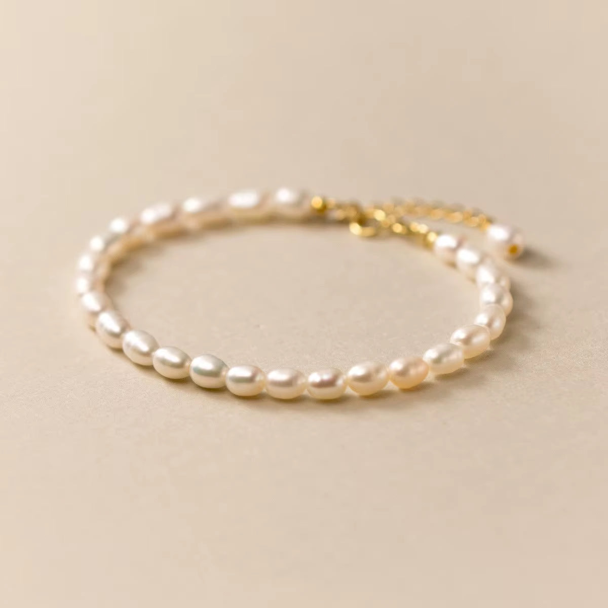 Hot Sale Fashion Jewelry 925 Sterling Silver Pearl Bracelets Natural Real Full Pearls Gold Plated Bracelets for Women