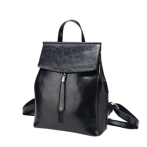 Retro Oil Wax Cowhide Women’s Backpack