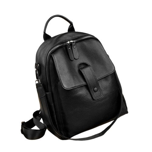 Thickened Cowhide Large Capacity Women’s Backpack