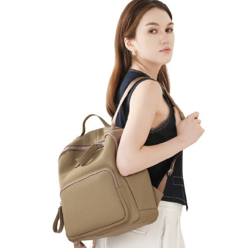 First Layer Cowhide Large Capacity Women’s Backpack