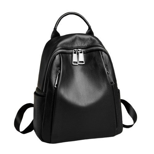 Trendy Cowhide Large Capacity Women’s Backpack