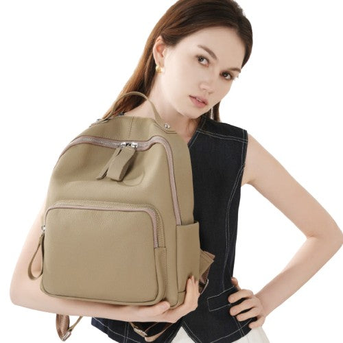 First Layer Cowhide Large Capacity Women’s Backpack